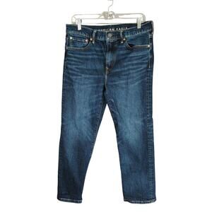 American Eagle Jeans Mens 31x30‎ Blue Relaxed Straight Flex